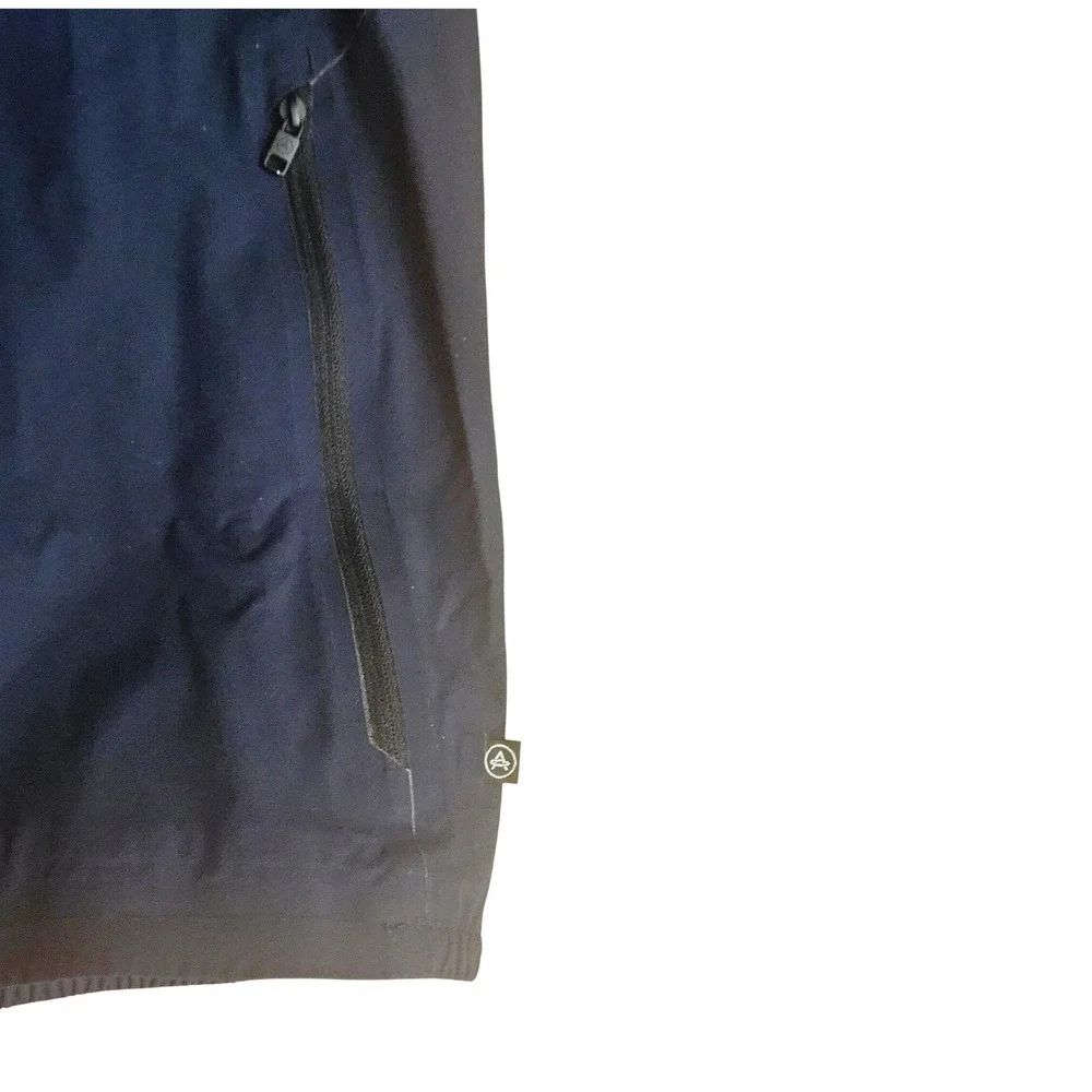 Aether‎ Apparel Womens Navy Blue Full Zip Technical Windbreaker Jacket Size 1
